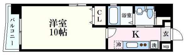 市役所前駅 徒歩10分 13階の物件間取画像